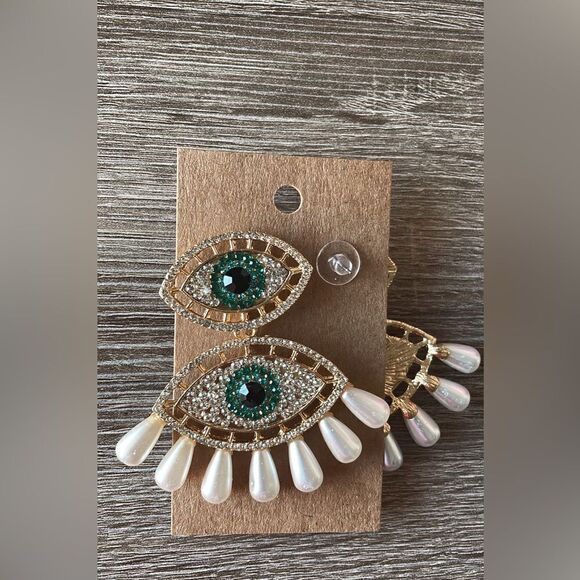 Evil eye earring A468 - Picture 3 of 4